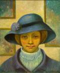 Maya in a Blue Hat