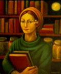 Maya with Books